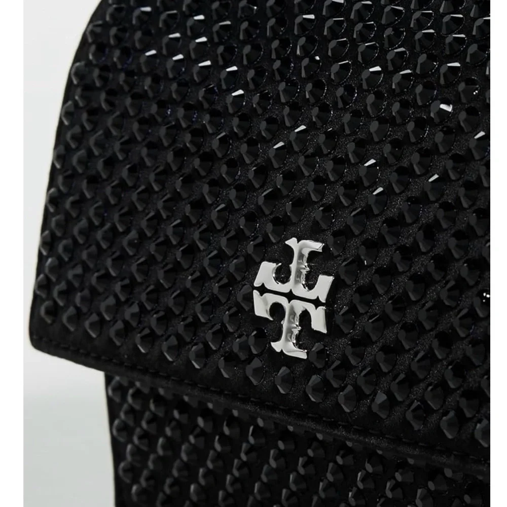 Tory Burch MINI KIRA SATIN EMBELLISHED TOP-HANDLE CROSSBODY - Picture 3 of 4